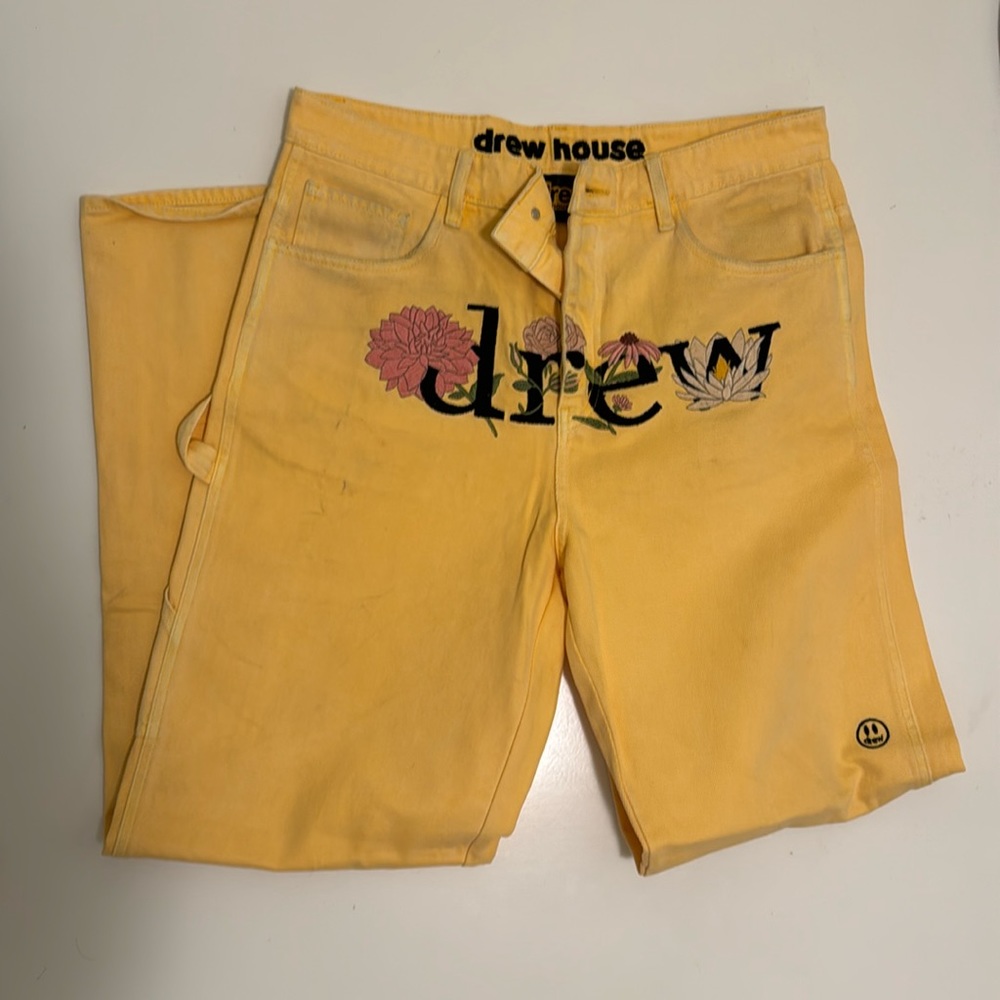 DREW yellow corduroy pants